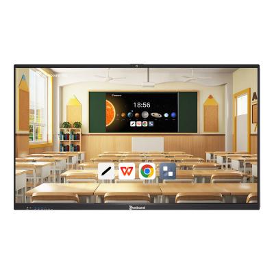 China Qtenboard 55-110 Inch 4k Ultra Hd 40 Point Touchscreen Smart White Board For Classroom for sale