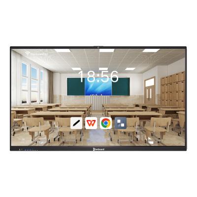 China Qtenboard 75 65 86 Inch Dual Touch Panel Smart White Board For School for sale