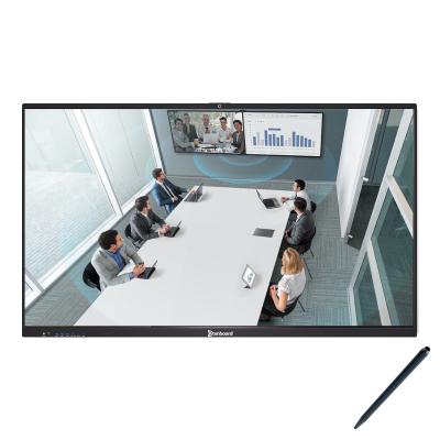 China Qtenboard Infrared Finger 40 Point Touch Smart White Board For Meeting Training for sale