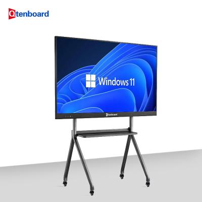 China Qtenboard 4K Ultra HD Interactive Flat Panel 55/65/75/85/86 Inch Interactive Digital Whiteboard For Classroom for sale