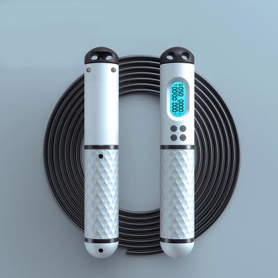 China ABS Rope PVC Jumping Weighted Steel Heavy Weighted Wire Jumping Digital Speed Fitness Adjustable For Long Handles High Logo With Jump Ropes for sale