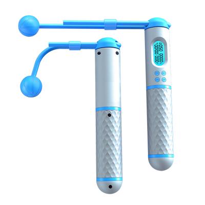 China ABS PVC Jumping Adjustable Digital Speed Fitness Wire Steel Heavy Weighted Weighted Grips Jump Rope Ropes for sale