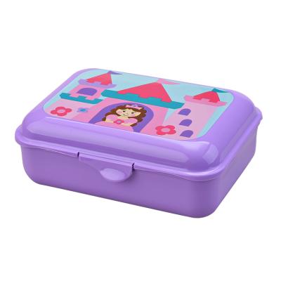 China Factory Price 100% Custom Microwavable Food Grade Plastic Food Containers Rectangular Bento Lunch Boxes for sale