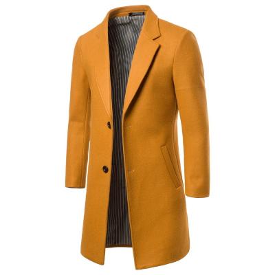 China Anti-wrinkle classic fashion men coat business leisure slim long coat winter for men's clothing men's trench coats for sale
