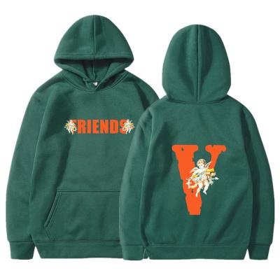 China Viable hot sale men and women hooded sweatshirt printed loose sweatshirt men's sports solid color all-match hoodies for sale