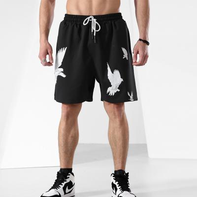China Summer Viable Quick Dry Casual Shorts Solid Color Loose Straight Five Point Pants Trends Printing All-match Basketball Shorts Men Shorts for sale