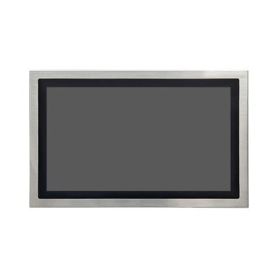 China 23Monitores LCD de aço inoxidável de 8 polegadas com montagem na parede de tela sensível ao toque capacitiva de 10 pontos à venda
