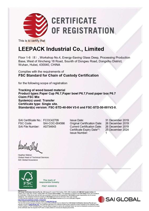 FSC - Leepack Industrial Co., Ltd.
