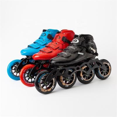China Lightweight Adult Carbon Fiber Racing Speed Skates Shoe for sale