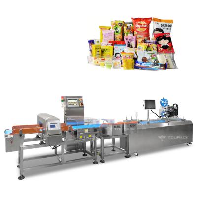 China Conveyor Belt Combo Metal Detector And Check Weigher For Food Processing Textile Plastic Industry for sale