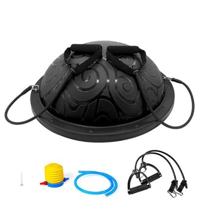 China Pilates Yoga Half Hemispheres Anti Slip Ball Balance Trainer Core Training Home Gym Explosion Proof Thick Ball Fitness for sale