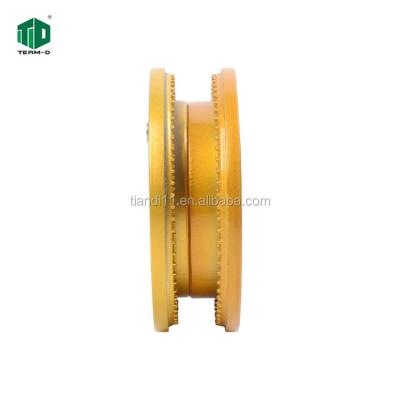 China Lightweight And High Stiffness Diamond Wire Sawing Machine Guide Pulley Frame Aluminum Wheel for sale