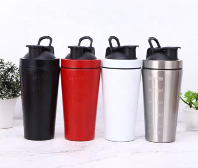 China Sustainable BPA Free Bodybuilding Stainless Steel Protein Shaker Bottle for sale