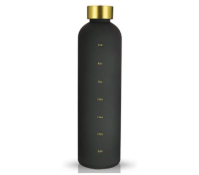 China Large Capacity Sustainable Weather Marker Frosted Tritan Bottle Plastic Sport Bottle 1.0L for sale