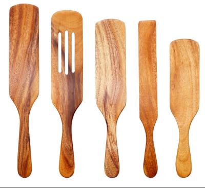 China Grupo de madeira do utensílio da cozinha Multifunction, grupo de madeira da espátula do punho de Scratchfree à venda