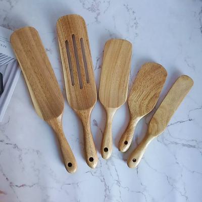 China O utensílio amigável da cozinha de Eco ajustou a espátula de madeira do molho da agitação da salada da acácia à venda