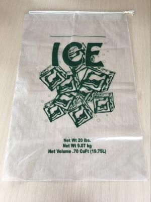 China 8LB LDPE Ice Bags with drawstring - 10