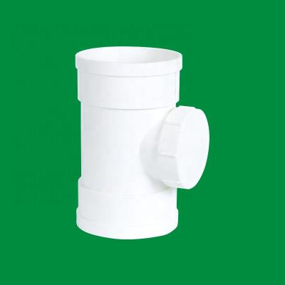 China Pvc Drain Tee Fittings 50mm Three Way Drainage Pipe Fittings for sale
