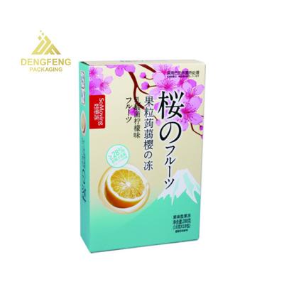 China Disposable Fruit juice jelly color paper box a variety of technology display for sale