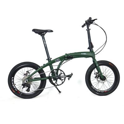 China Aluminum Alloy Folding Bike 6061 Aluminum Alloy Mini Super Light Stem 8 Speed Road Bike Folding Bicycle for sale