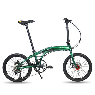 China Lightweight Aluminum Alloy Folding Bike KOSDA Aluminum Frame Suitable For Adults 9 Speed 20