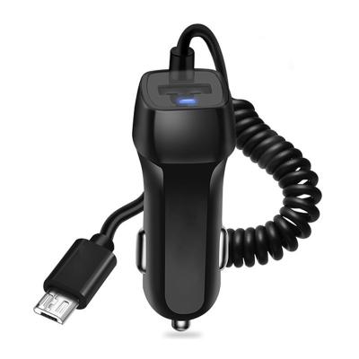 China ABS-PC hybrides Auto-Telefon-Ladegerät-Adapter-elastisches Aufladungskabel mit dem Beleuchten des Hafens zu verkaufen