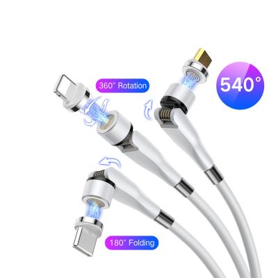 China Carga rápida de nylon magnética del cable de datos del teléfono móvil resistente en venta