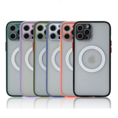 Κίνα Iphone 12 υπέρ ανώτατη ασύρματη χρέωση υποστήριξης περίπτωσης Iphone μεταλλινών Magsafe προστατευόμενη από τους κραδασμούς προς πώληση