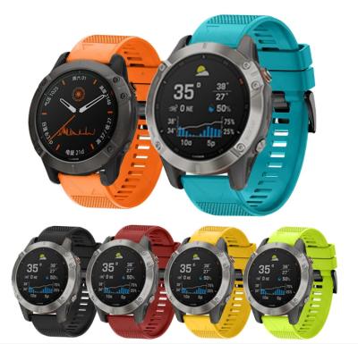 China Silicone Band For Garmin Hotsales Smart Watch Band Straps For Garmin Fenix 6 6S 6X 5X 5 Forerunner 5S 3 3HR 935 Quick Release 945 Silicone Strap 22mm for sale