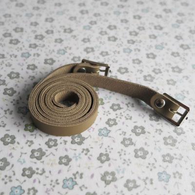 China PU Leather Tooth Strap With Zinc Alloy Buckle 500mm Long 13mm Wide Without Teeth AC7111 for sale
