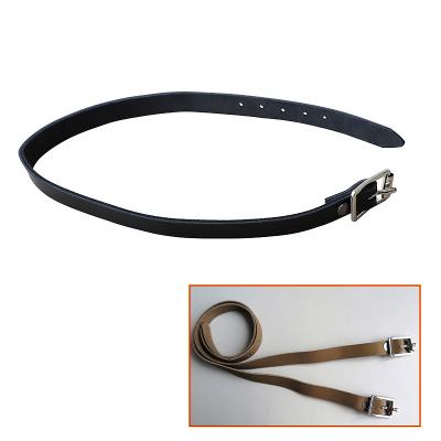 China PU Leather Tooth Strap With Zinc Alloy Buckle 420mm Long 13mm Wide Without Teeth AC7109 for sale