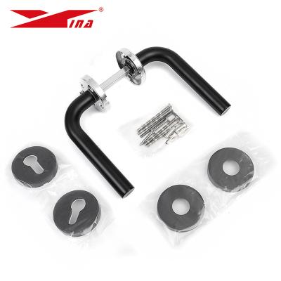 China 5085 Modern Distinct Lever Handle Stainless Steel Door Handle Lock Body Lever Hardware Pull SS for sale