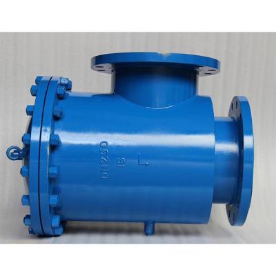 China Malleable Y-Strainer DN100 PN10 , PN16 Y Sewage Iron DIN3202 F1 Type Bucket Valve Strainer for sale