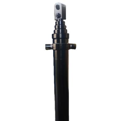 China Custom High Quality Size single Acting Three Four Five Stages hydraulic cylinder Telescopic Hydraulic Cylinder 4000PCS/Year for sale