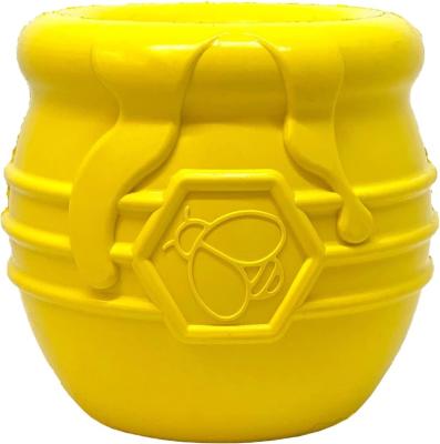 China Dogs SodaPup Honey Pot Durable Dog Treat Dispenser & Chew Toy Made in USA from Non-Toxic, Pet Safe, Food Safe Natural Rubber for sale