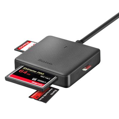 China Bestselling ABS All In One Card Reader Usb 3.0 Cf Four Tf Sd Ms High Speed Card Reader In Unit Card Reader for sale
