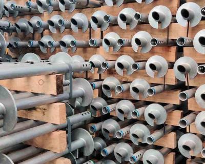 China Steel Portable Foundation Ground Screw for Solar Mounting System in Round Shaft Design for sale