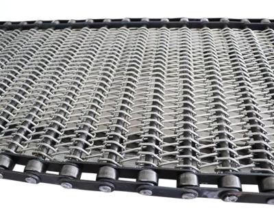 China Stainless Steel Heat Resistant Heat Resistant Wire Mesh Conveyor Belt For Bread Baking, Cooling, Freezing for sale