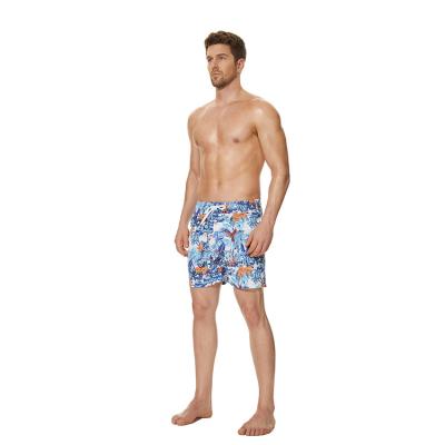 China New Type Wholesale Animal Pattern Logo Beach Swim Shorts For Sale QUICK DRY Wells Custom Men for sale