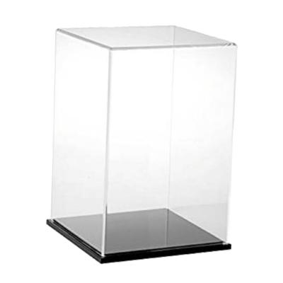 China Vitrina acrílica feito-à-medida varejo com base preta para Collectibles à venda
