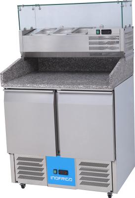 China Stainless steel Pizza Prep Table Fan Cooling For Cafe PZ900/330 for sale