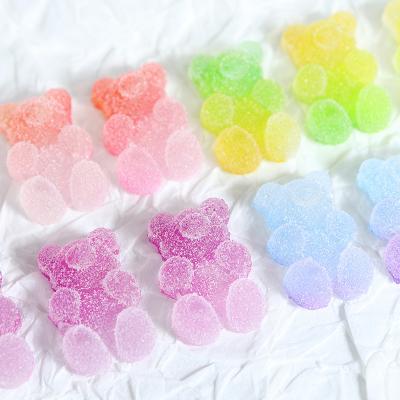 China Hot New Mix Color Nail Art Decoration SHIZHIXIU 3d Nail Mini Charm Cartoon Gummy Resin Bear DIY Making Accessories for sale