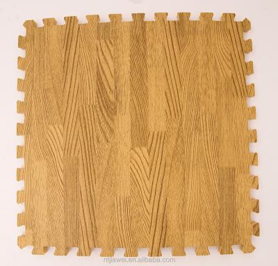 China Eva Foam Soft Wood Effect Washable Interlocking Laminate Floor Mat Kids Foam Floor Mat 2/5