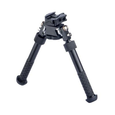 China Tactical Support Bipod Aluminum Alloy Material Common Converter 20mmWeaver V8 6~9 Inch Tripod Adjustable 360 Degree Camera Accessory for sale