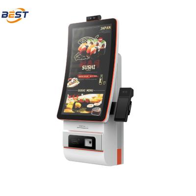 China Wall-mounted Self-service Ordering Kiosk with POS System for Bar Restaurant Retail Android for sale
