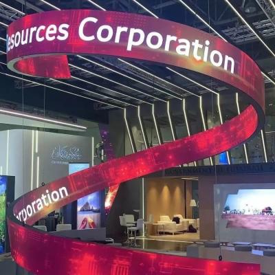 China Lionled P1.25 Indoor Flexible Led Display For Buildings With Special Shape for sale