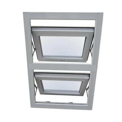 China Seamless Double Glazed Aluminum Frame Awning Windows For Bathroom Kitchen for sale