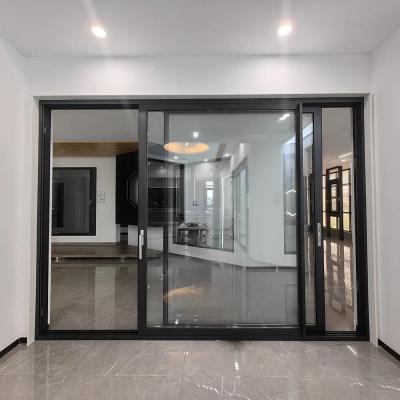 China Modern Design Alumínio Porta Deslizante de Vidro Porta Deslizante Veranda Porta Deslizante Interior Portas Deslizantes à venda