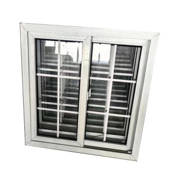 China UPVC PVC Huis Schuifvensters Leverancier Grill Design Met Muggen Net Te koop