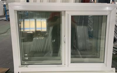 China Amerikaanse horizontale op maat gemaakte UPVC-schuifruimte Ingenieur Vinyl Single Sliding Windows Te koop